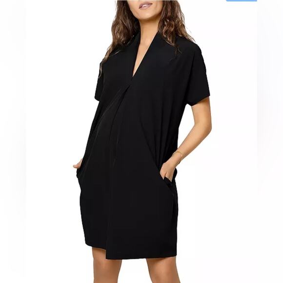 Ingrid & Isabel Everywhere Maternity Tunic Dress Black Size Medium - Picture 1 of 13